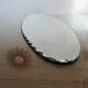 Very large oval beveled mirror, to put down, art deco, 40s 50s