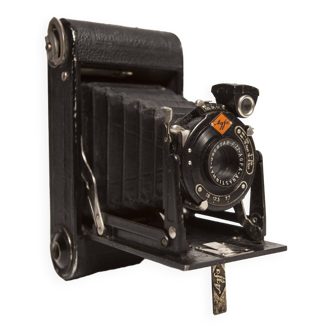 Agfa billy anastigmat 7.7 film camera germany 1930 + leather bag