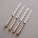 Set of 4 small silver knives
