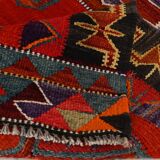 Burgundy & Red Vintage Runner Rug, 99x352Cm