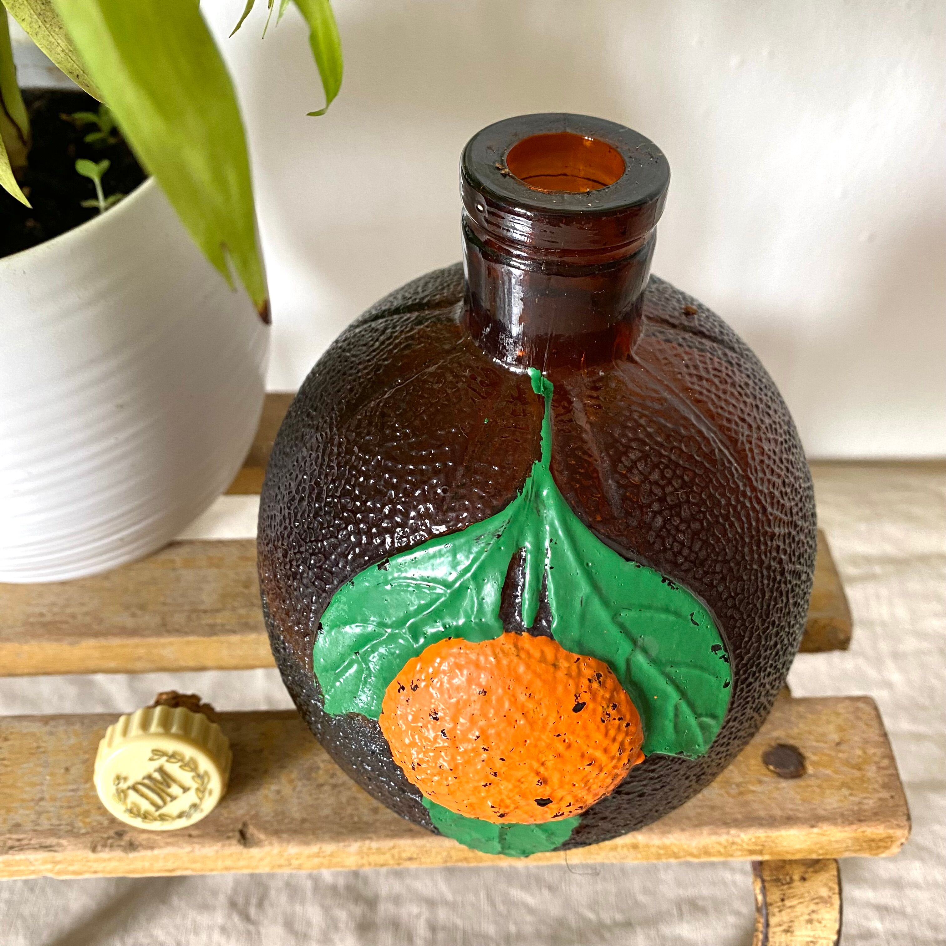 Vintage orange bottle Mollfulleda
