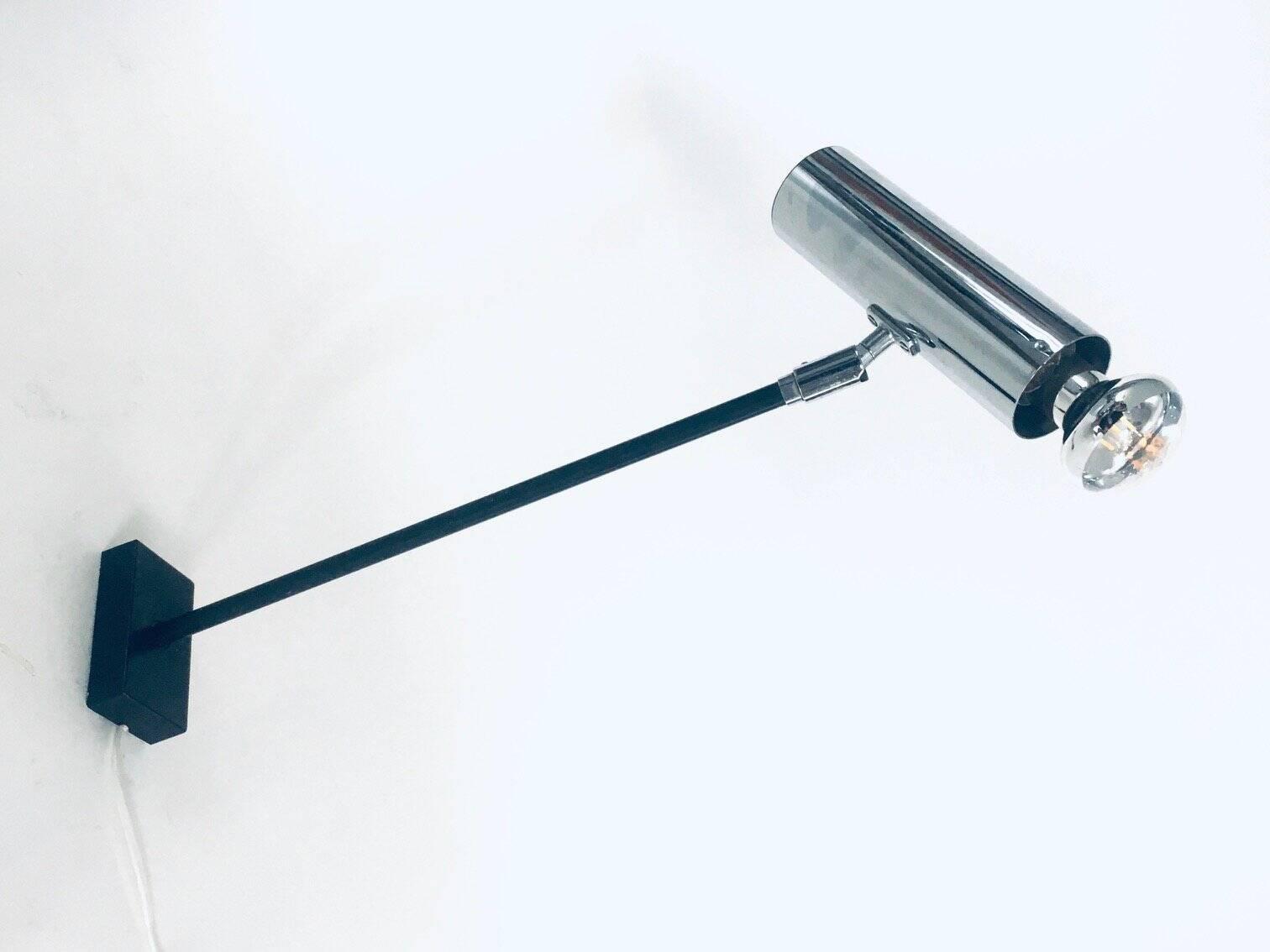 Mid-Century Modern Design Chrome Spot Wall Lamp, 1960s