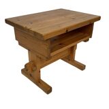 Vintage bedside table side table pinewood 70's design