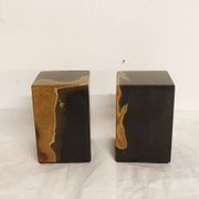 Pair of marble bookends, France, 1940s