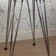 Vintage “SIF” round stool in formica and Eiffel legs.