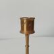 Vintage candle holder in solid gold brass