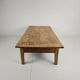 Antique 19th century French farmhouse oak coffee table