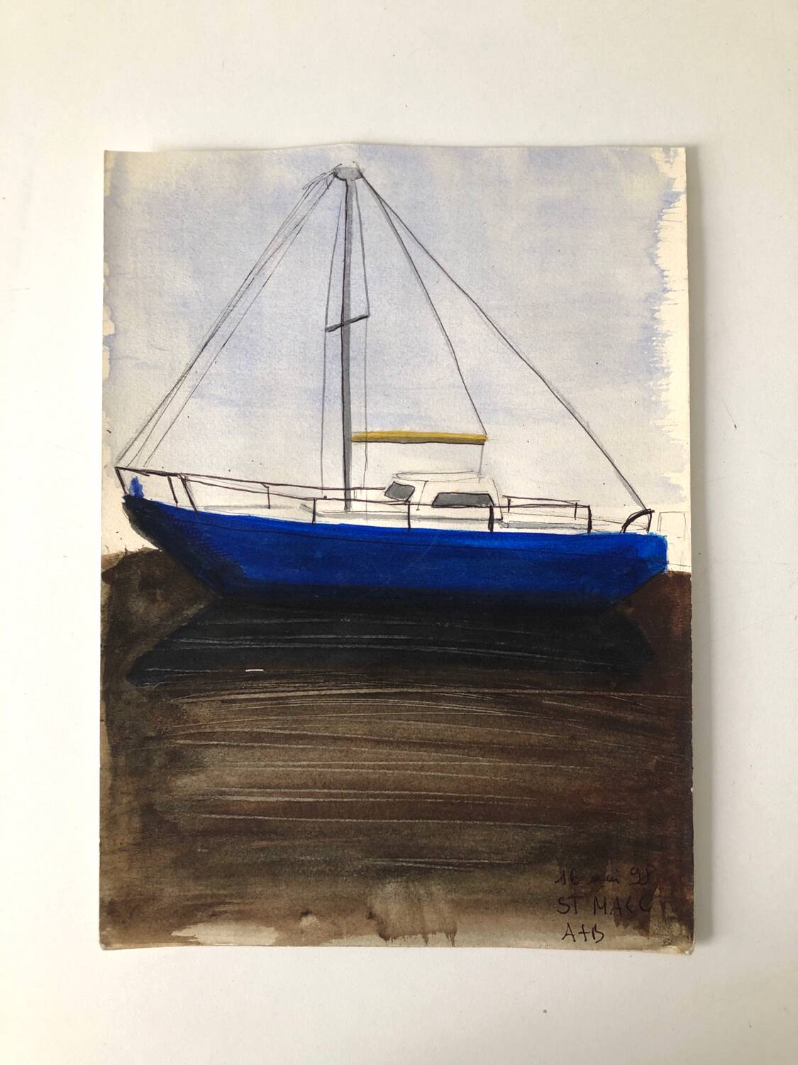 Illustration Blue Boat