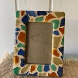 Enamelled ceramic frame