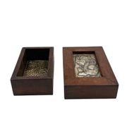 Mid-century rare Smoking Set, ashtray and cigars box, Italy 1950s