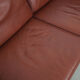 Brown leather sofa, Danish design, 1960s, production: Denmark