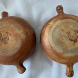 2 cassolettes en grès vernissé, Poterie de la Colombe