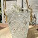 Vintage glass ice buckets or ice cubes made of thick glass
