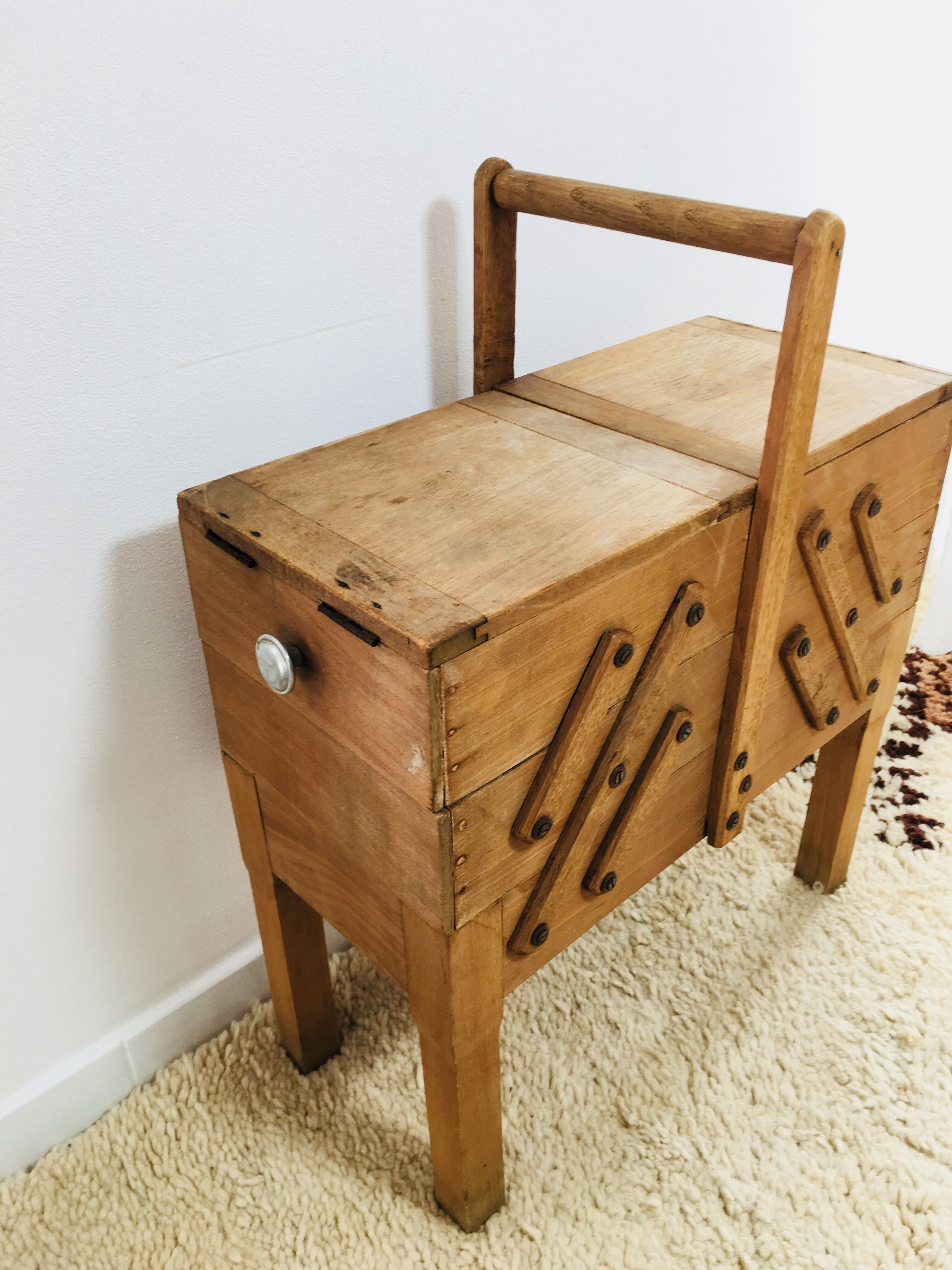 Vintage sewing basket