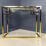Vintage brass and chrome console by Belgochrom, 1970s