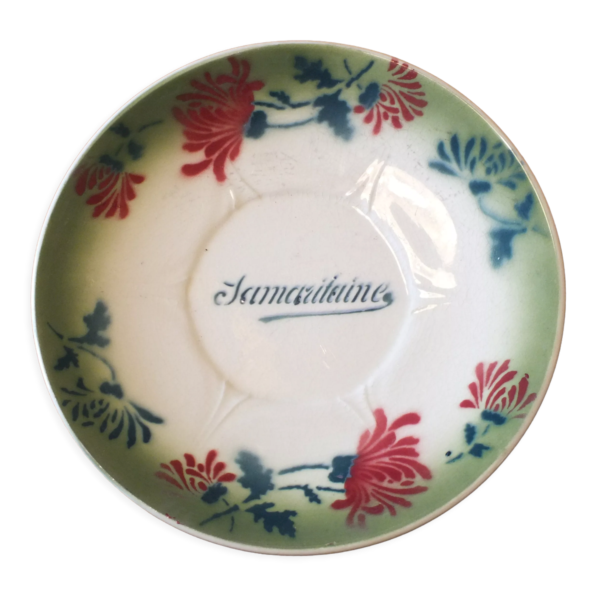 Assiette publicitaire Longwy pour les magasins La Samaritaine