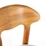 Lot de 6 chaises design danoises Juul Kristensen en teck
