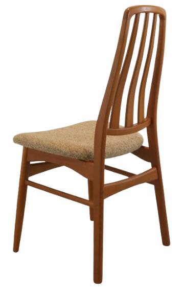 Set van 4 teak deense Vamdrup eetkamerstoelen 'Rudbol'