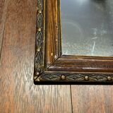 Rectangular wall mirror with wooden frame 47,5x29cm