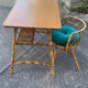 Rattan desk and chair 1960