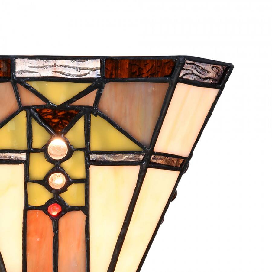 Square Tiffany wall lamp