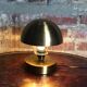 Art Deco-style mushroom lamp in gilded brass