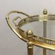 Oval Brass Rolling Table from Maison Baguès