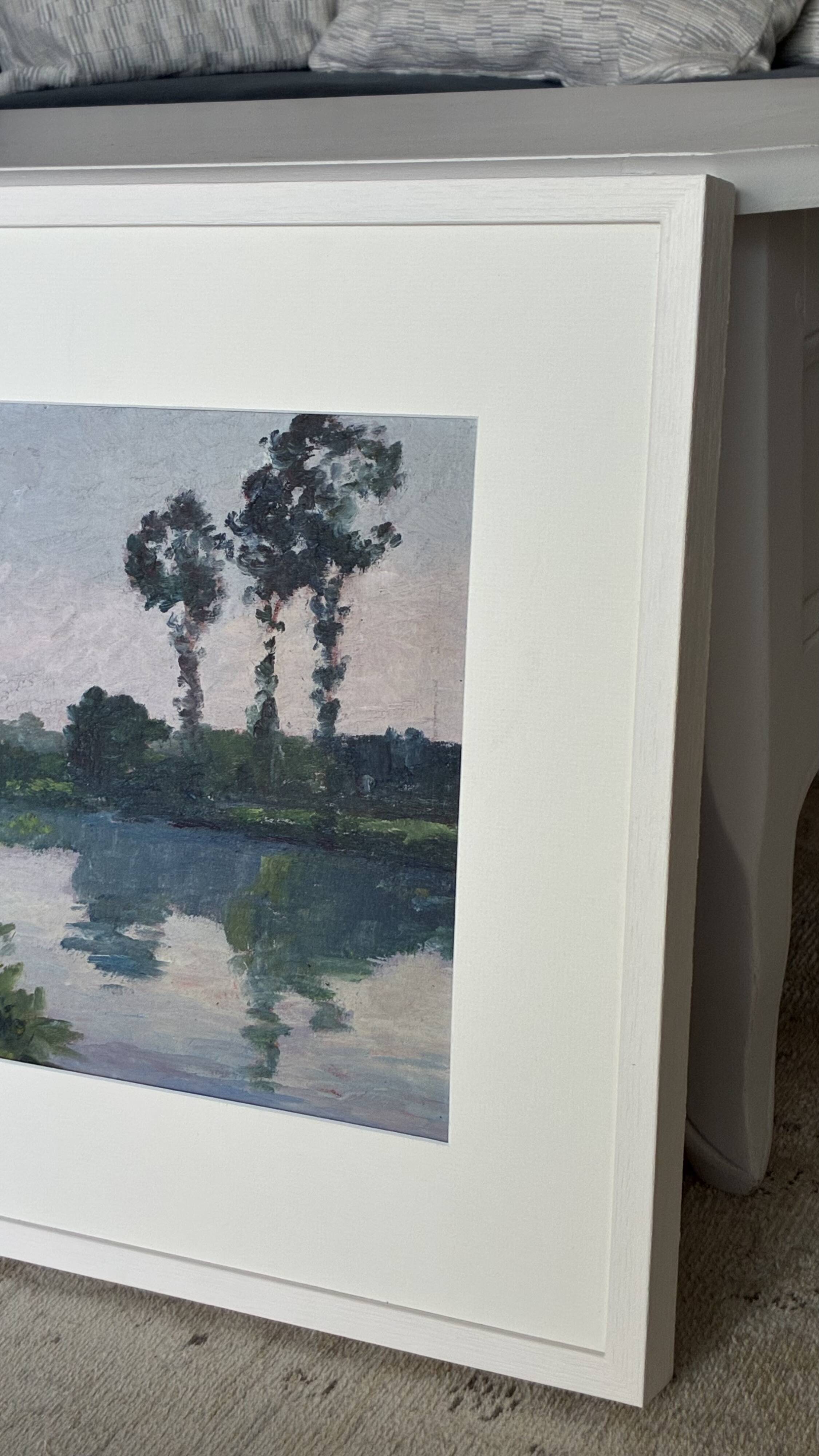 Landscape "The Banks of the Mayenne" by Ludet-Duval