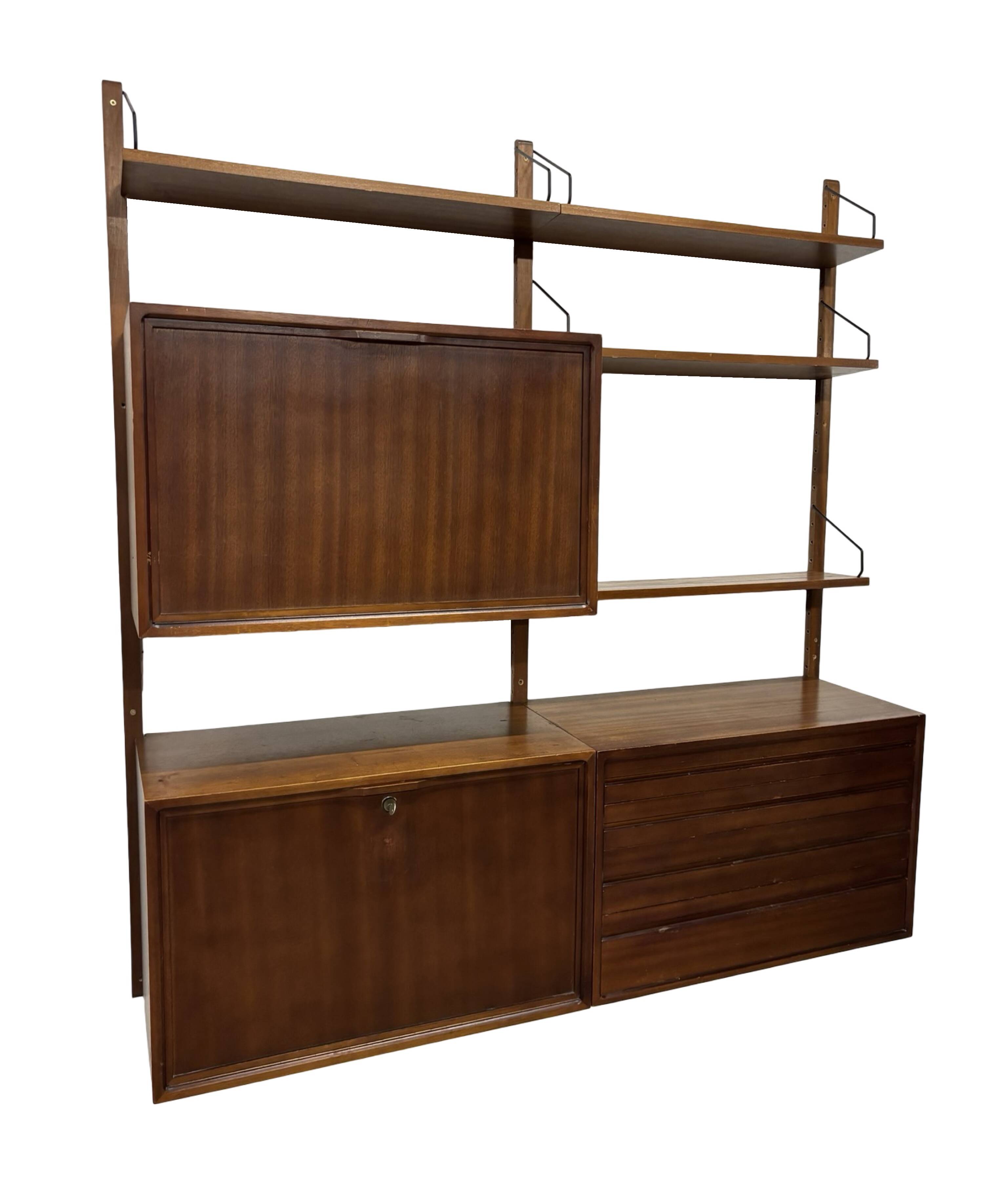 Vintage Poul Cadovius Royal System wall system wall unit