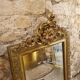 Miroir trumeau doré