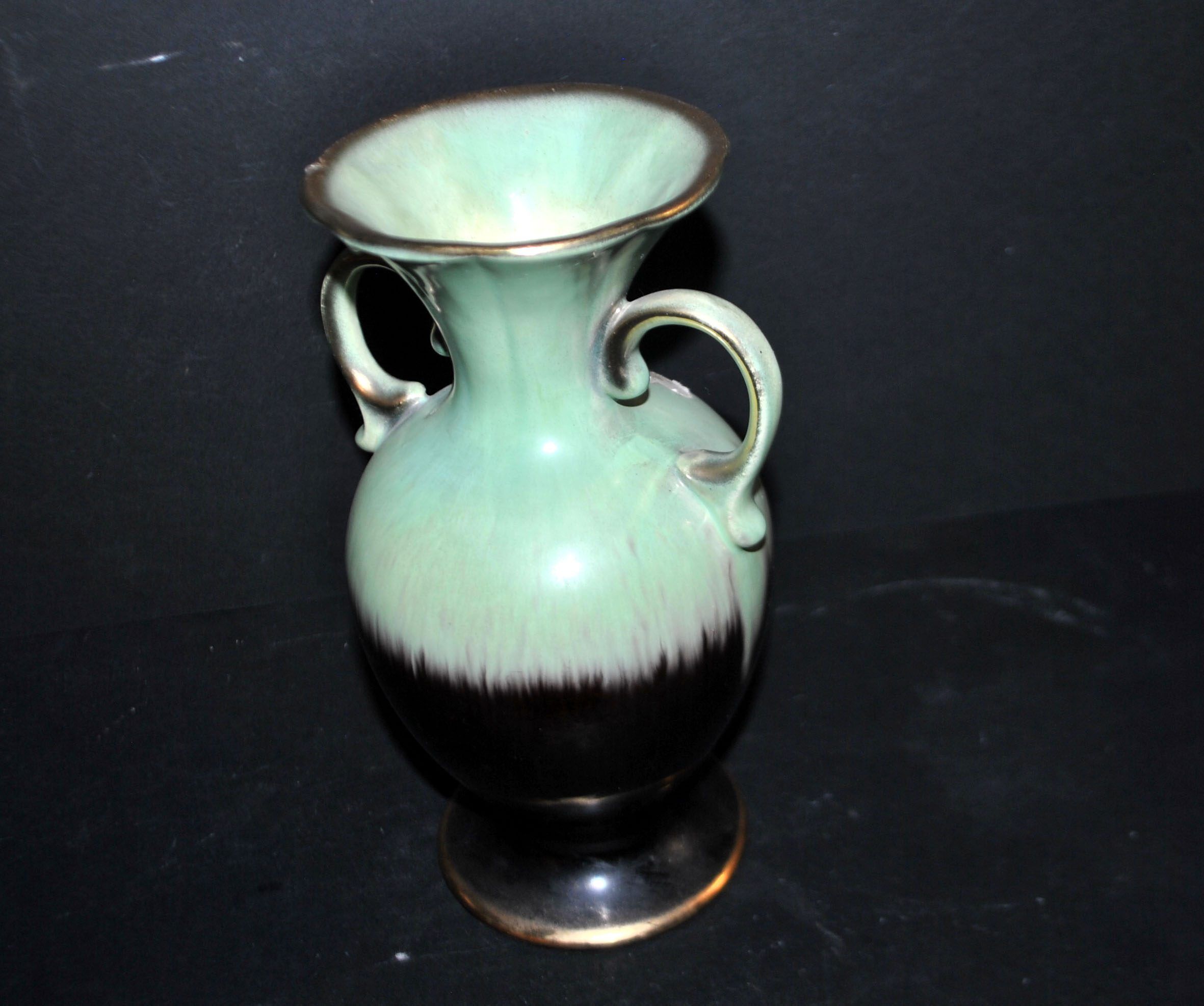 Vintage ceramic amphora vase Keramik 1950 by Eduard Bay Germany