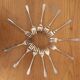 Set of 12 ercuis oyster forks in silver metal