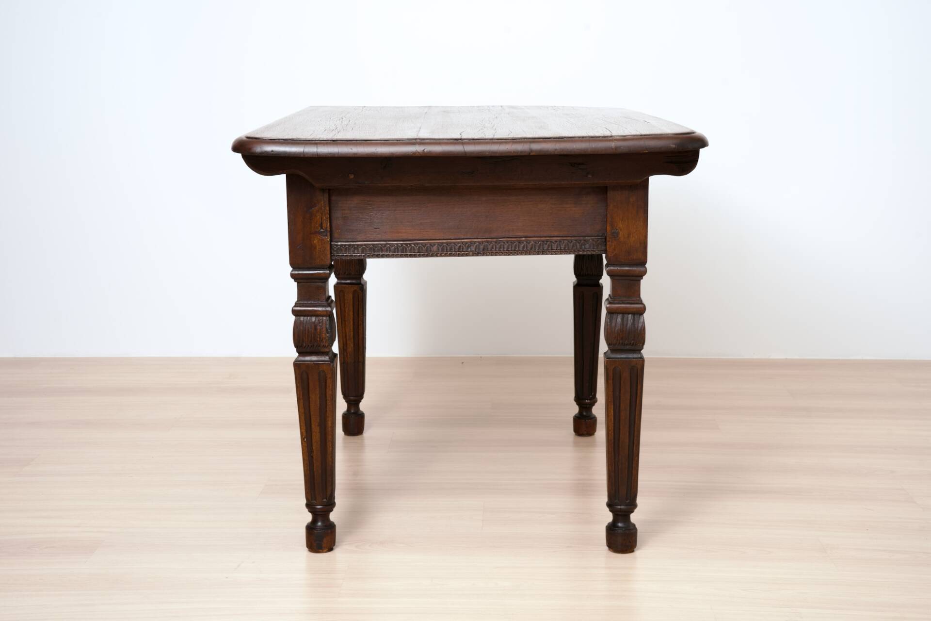Table d'écriture en chêne néo-renaissance allemande, vers 1890