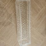 Hammered glass wall light