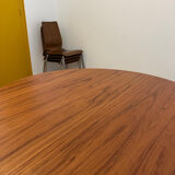 Wooden round table with butterfly extension from the 1970s.