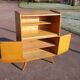 Showcase ileron storage furniture 1950 light wood