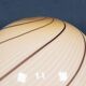 Vintage 20thc italian hand blown glass table lamp, murano