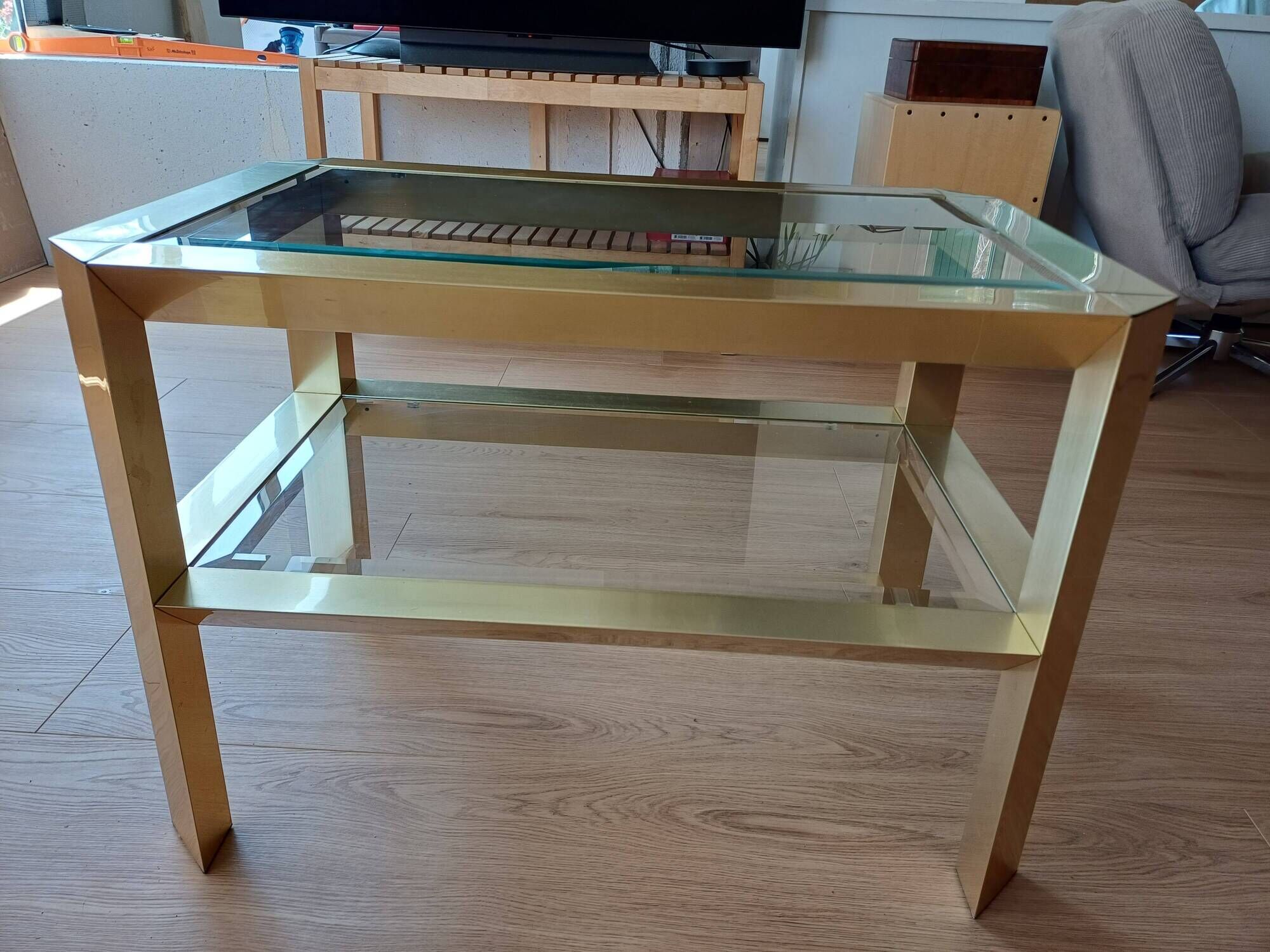 Vintage Brass Coffee Table