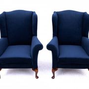 Wingback chairs, Northern Europe, mid-20th century. After renovation.