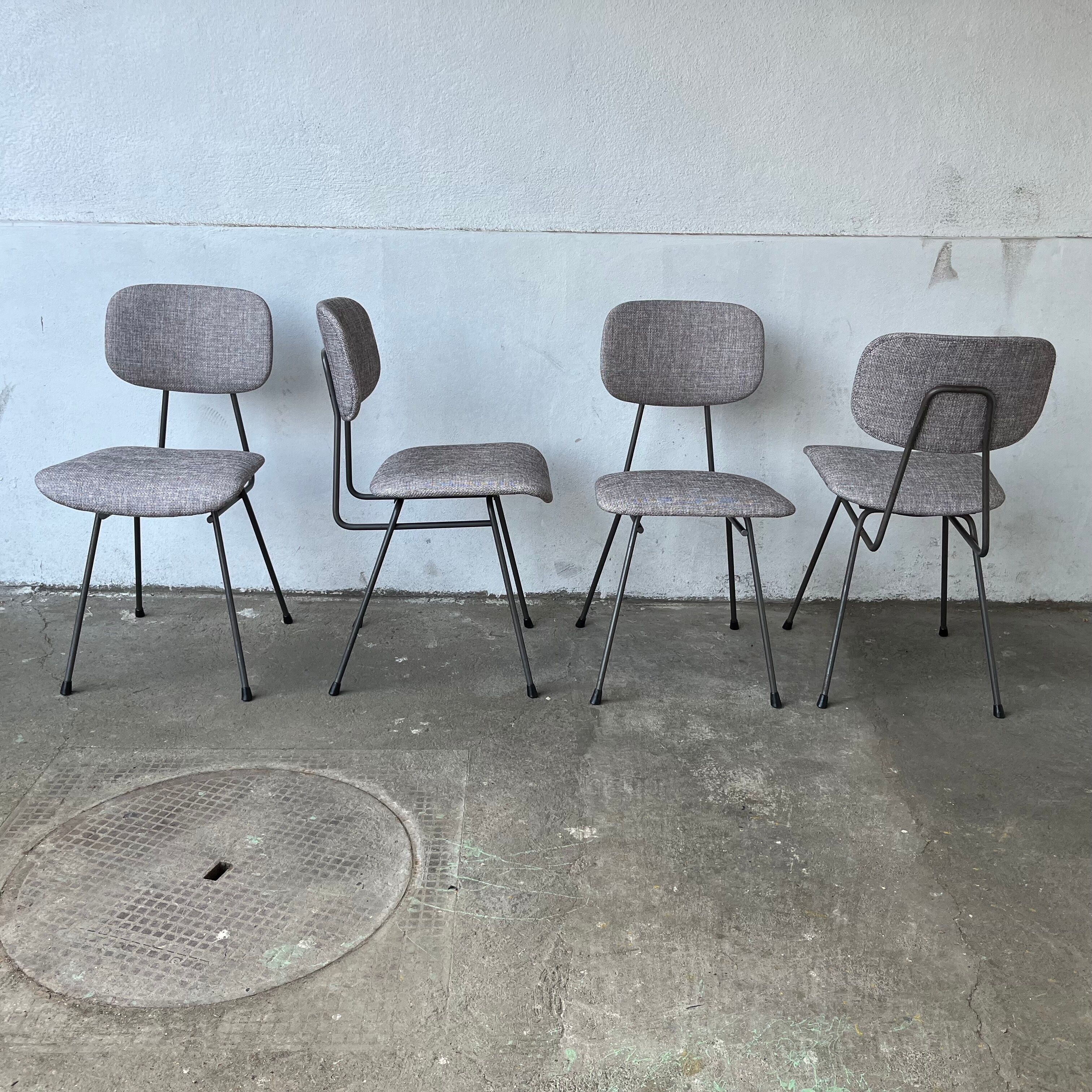 SERIES OF 4 CHAIRS - WILLEM GISPEN - EARLY 60