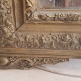 Golden mirror - 163x92cm