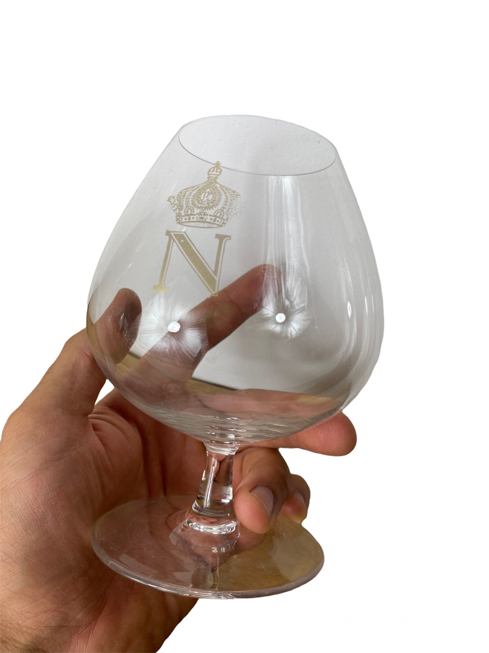 Set of 3 Napoleon crystal glasses