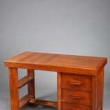 50s oak office by Pierre Bloch and Charles Dudouyt