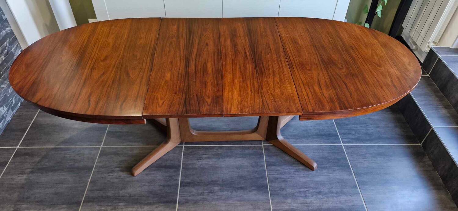 Vintage extendable table Baumann 1970s