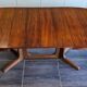 Vintage extendable table Baumann 1970s