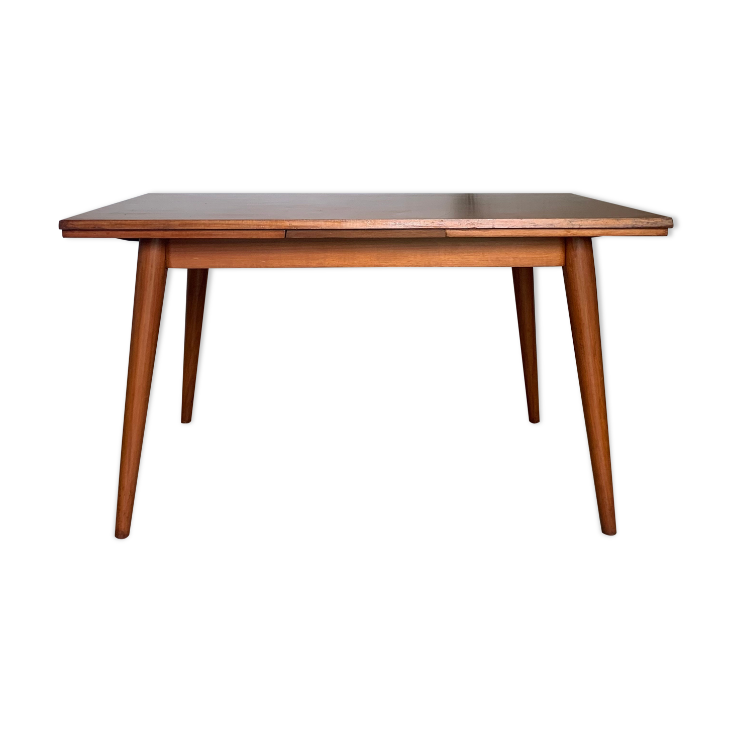 Vintage rectangular teak dining table