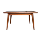 Vintage rectangular teak dining table