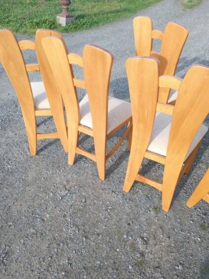 Série de 5 chaises vintage