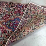 Ancient persian carpet kerman handmade 67cm x 125cm 1910s, 1b705