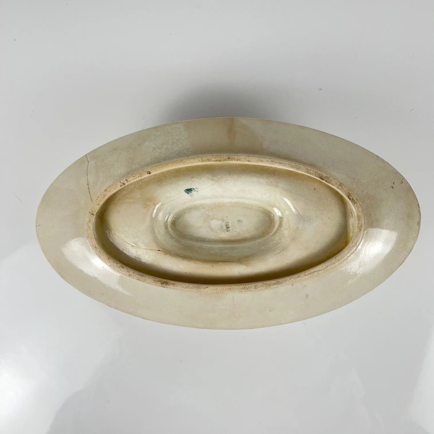 Sauceboat model "Carnation", KG Lunéville, ironstone, 19th century